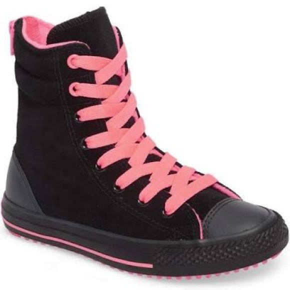 ❤️ Converse CTAS Hi Boot X-HI black/hot punch almo - Picture 8 of 8